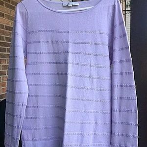 Loft Lavender light weight sweater Large